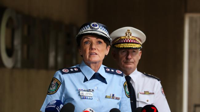 NSW Police Commissioner Karen Webb said police were investigating the incident as a terrorism act. Picture: NCA Newswire / Gaye Gerard