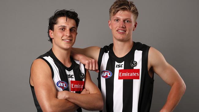 Collingwood recruits Trent Bianco and Jay Rantall.