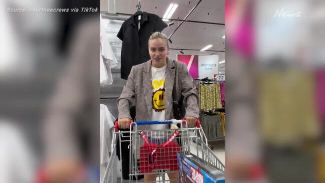 US tourist stunned by Kmart trolley detail