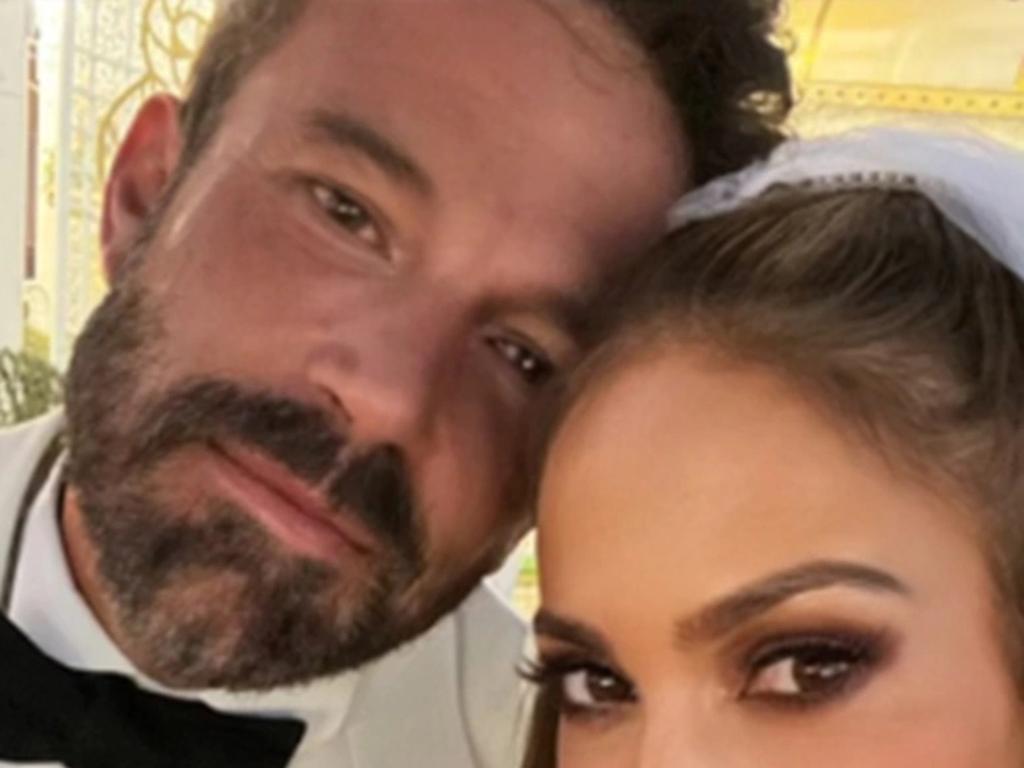 Jennifer Lopez &amp; Ben Affleck's Vegas wedding. Picture: Supplied