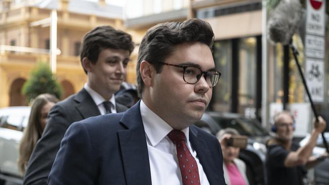 Bruce Lehrmann walks out of the supreme court in Sydney. Picture: NCA NewsWire/ Flavio Brancaleone