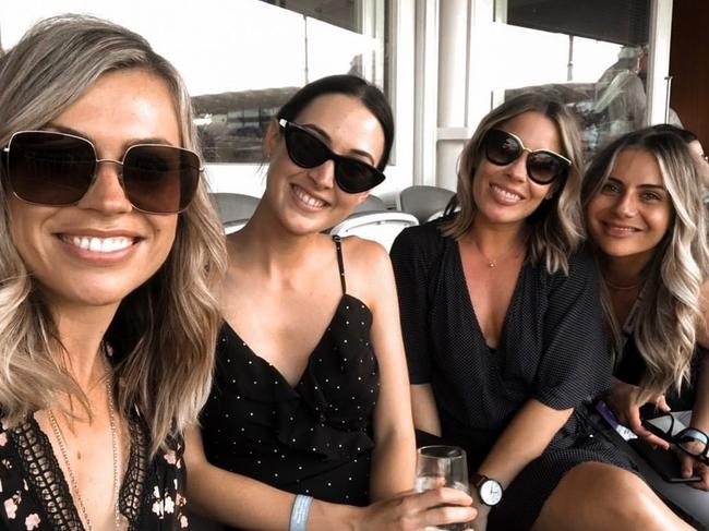 Laura McGoldrick, Rachel Khawaja, Amy Finch and Natasha Stoinis (Marcus Stoinis’s sister) at Lord's Cricket Ground, June 30 2019. Caption: "Ladies at Lords — You’re welcome to hang with us anytime @lauramcgoldrick13 #lordscricketground #homeofcricket #cricketfamily #CWC19" Picture: @_amyfinch/Instagram