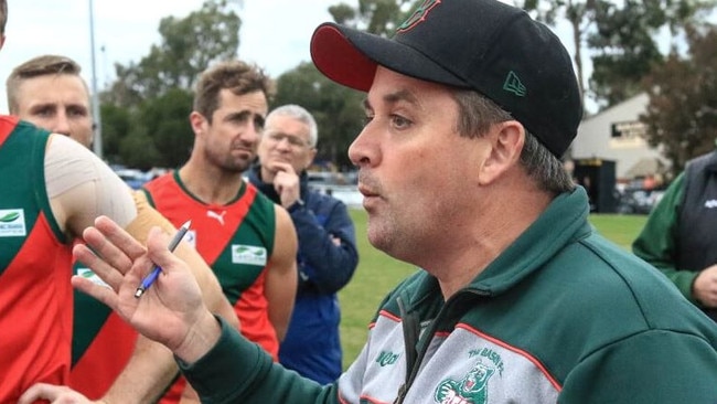 The Basin coach Justin Stanton. Picture: Davis Harrigan