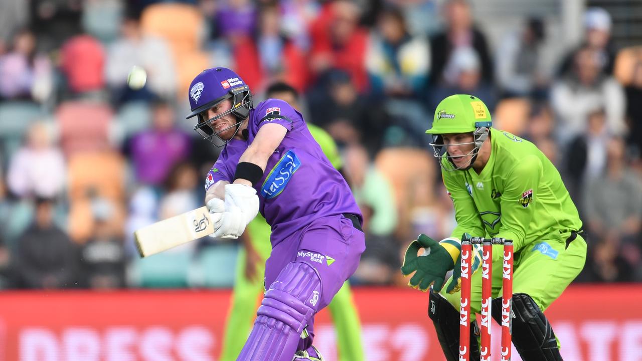 Mac Wright in action for the Hurricanes during the Big Bash League. Photo: Getty Images