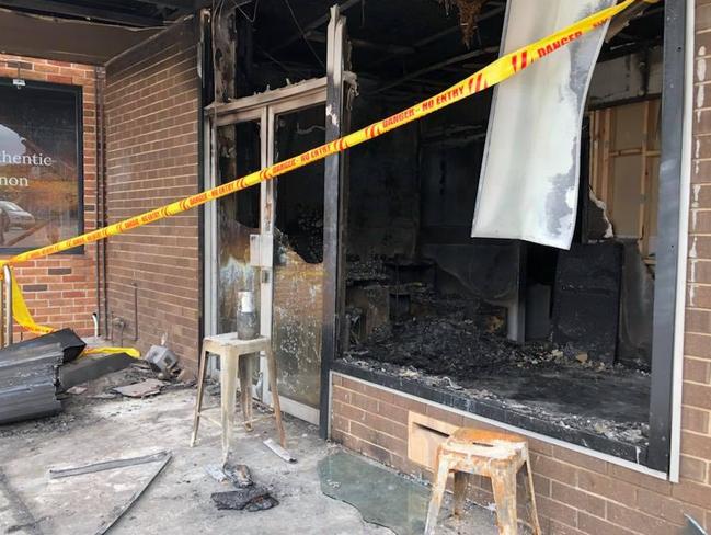 The fire gutted the Emu Plains hair salon.