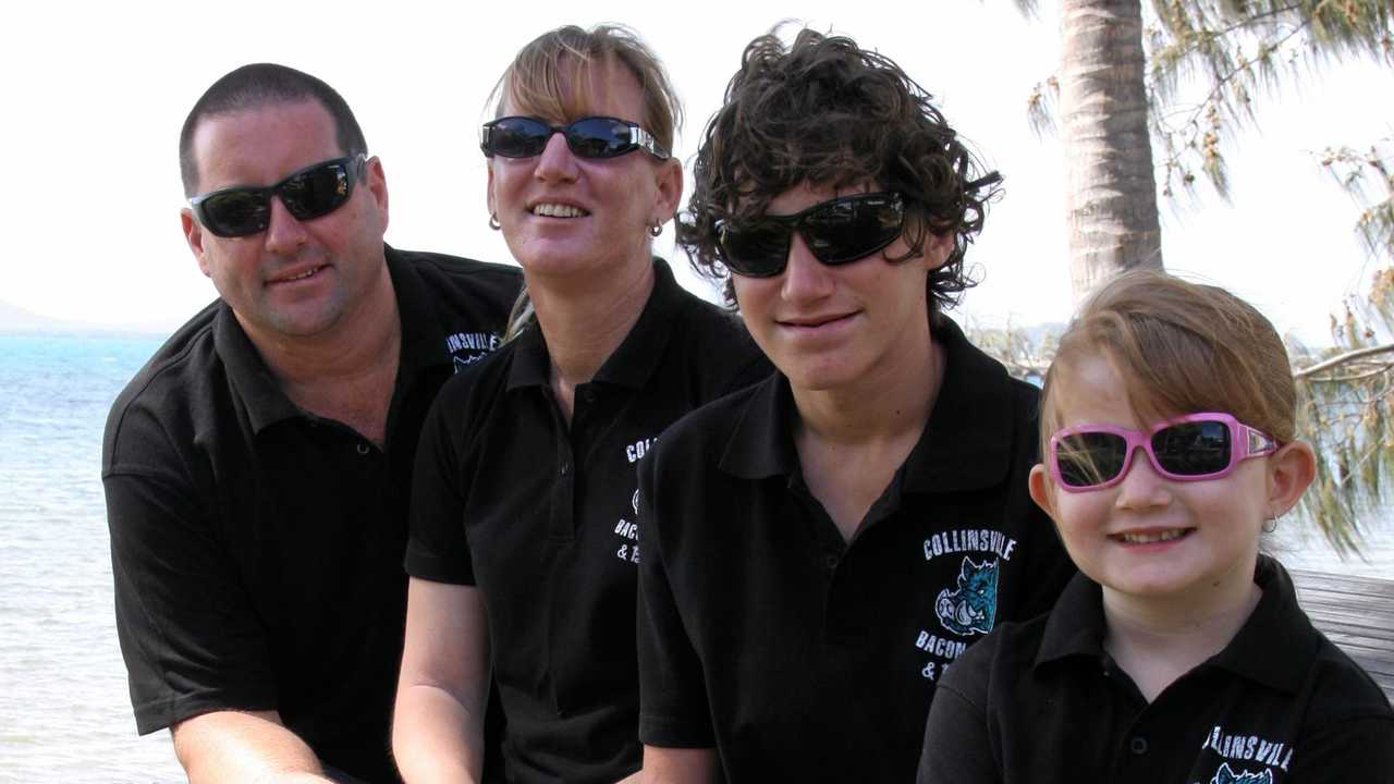 TRAGIC LOSS: After Ty Robinson (pictured second from right) took his own life and his family waited 22 minutes before a paramedic arrived, his mum Jocelyn Cole (second from left), has taken up the fight to secure more emergency services in Collinsville.