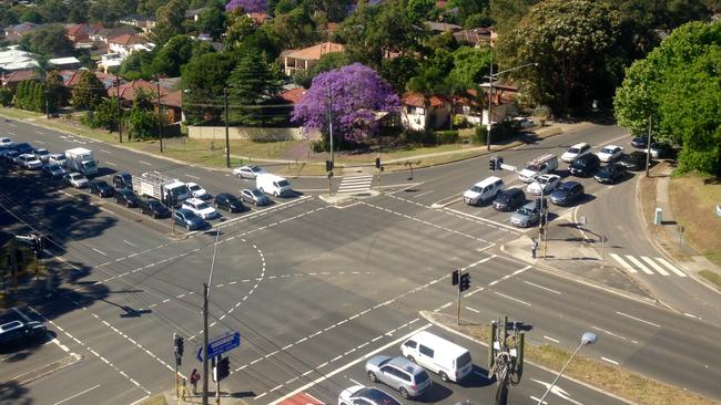 The Herring Rd and Epping Road intersection. Picture: Brendan O’Neill