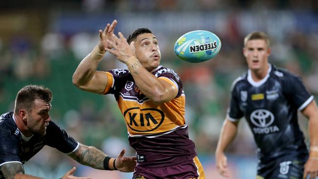 Handling errors cost Brisbane dearly. Picture: AAP Image/Richard Wainwright