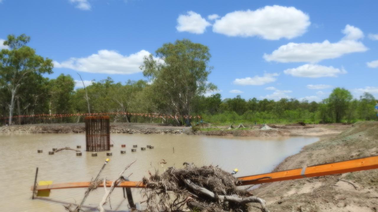 Photo of the alleged breach – Serpentine Creek. Picture: Frontline Action On Coal
