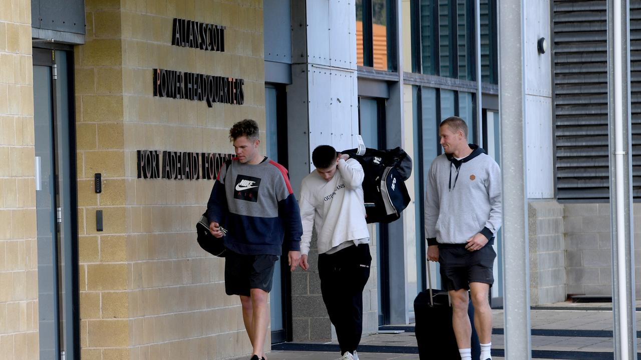 Power left its Port Adelaide headquarters at Alberton for Melbourne. Picture: Tricia Watkinson