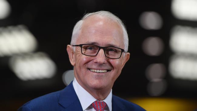 Australian Prime Minister Malcolm Turnbull speaks to the media after a tour of Bisalloy Steel in Wollongong, Thursday, March 22, 2018. (AAP Image/Dean Lewins) NO ARCHIVING