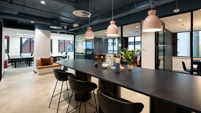 Refurbished office space at 25 Grenfell St, Adelaide. Picture: Supplied by Centuria