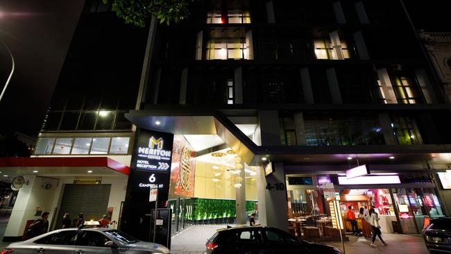 The woman was found dead in room 3402 at Haymarket’s Meriton Suites.