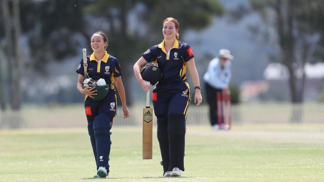 AlexBobbi Smith (left) is one of the triumphant under-19s team backing up in the under-16s carnival. Picture: Sue Graham