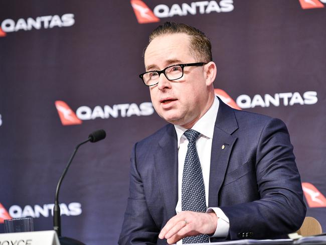 SYDNEY, AUSTRALIA - NCA NewsWire Photos August, 20, 2020Photo of Quantas CEO Alan Joyce at the Quatas press conference at 10 Bourke Road Mascot.Picture: NCA NewsWire/Flavio Brancaleone