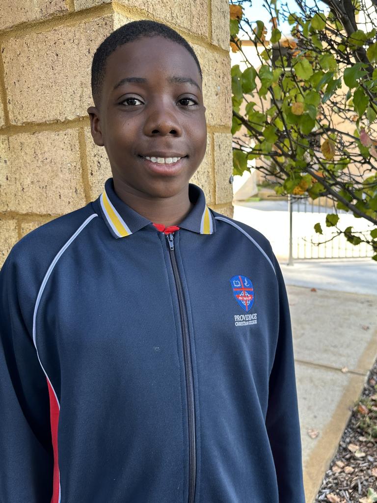 Prime Minister's Spelling Bee 2022 reigning champ Ozi Egesi, 12, is on track to defend his title, topping the school round in the Orange level category (Years 5-6) with a perfect score and a scorching time of under a minute. Picture: supplied