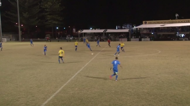 Football Gold Coast Classic match - Broadbeach v Palm Beach