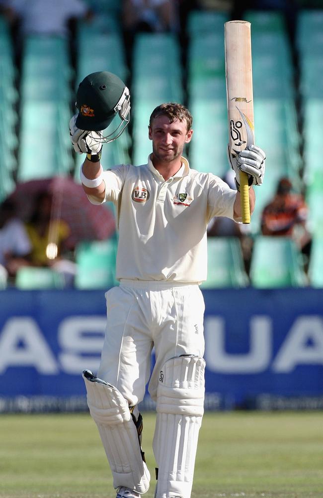 Phil Hughes was a rising star in Australia’s Test team. Picture: Getty Images