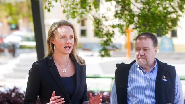 Minister for small business, hospitality and events, Sarah Courtney, in Launceston. Picture: PATRICK GEE