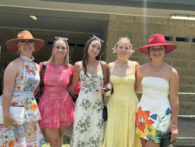 Racegoers at the Torbanlea Picnic Races.