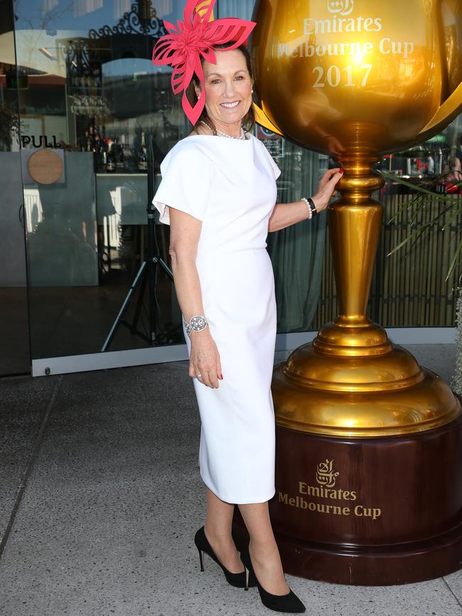 Amanda Elliott at last year’s Melbourne Cup Carnival Lunch in Barangaroo. Picture: Christian Gilles