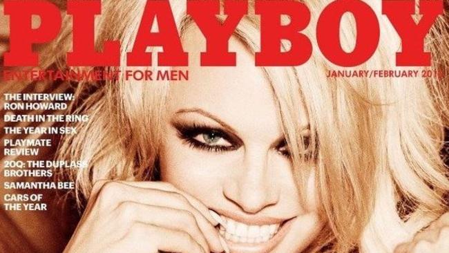 Final nude cover ... Pamela Anderson appears on the last nude cover of Playboy. Picture: Playboy