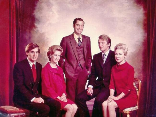 Family photo of the five Trump siblings with, from left to right, Robert, Elizabeth, Fred Jnr, Donald and Maryanne. Picture: Donald Trump campaign