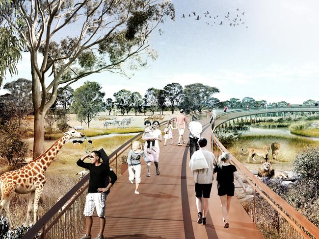 The future Sydney Zoo in Bungarribee Park.