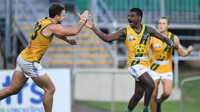 Maurice Rioli Jr, who played for St Mary's, will make his AFL debut with Richmond. Picture: Felicity Elliott/AFLNT Media.