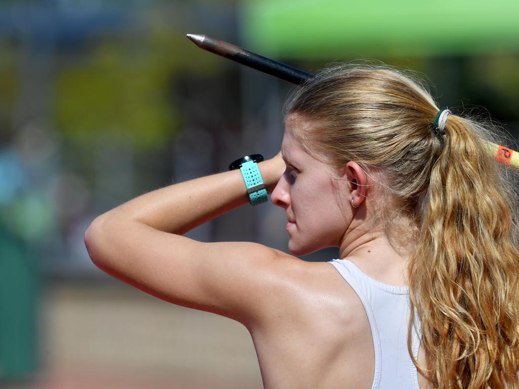 <p>North Queensland Athletics Championships at Townsville Sports Reserve. Amber Nyssen. Picture: Evan Morgan</p>