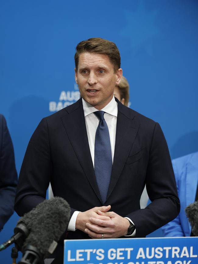 Opposition defence spokesman Andrew Hastie. Picture: Richard Dobson / NewsWire