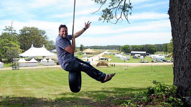 Byron Shire Mayor Simon Richardson pictured at The 2013 Falls Festival site, Yelgun. Photo Patrick Gorbunovs / The Northern Star. Picture: Patrick Gorbunovs