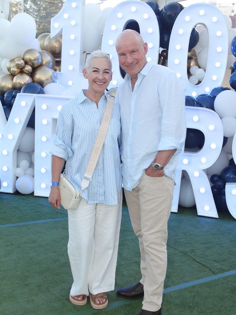 Southport SLSC 100th birthday celebrations. Rochelle and Ralph Gilmour. 19 October 2024 Main Beach Picture by Richard Gosling