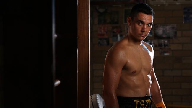 Boxer Tim Tszyu will take on Brisbane’s favourite son Jeff Horn. Picture: Brett Costello