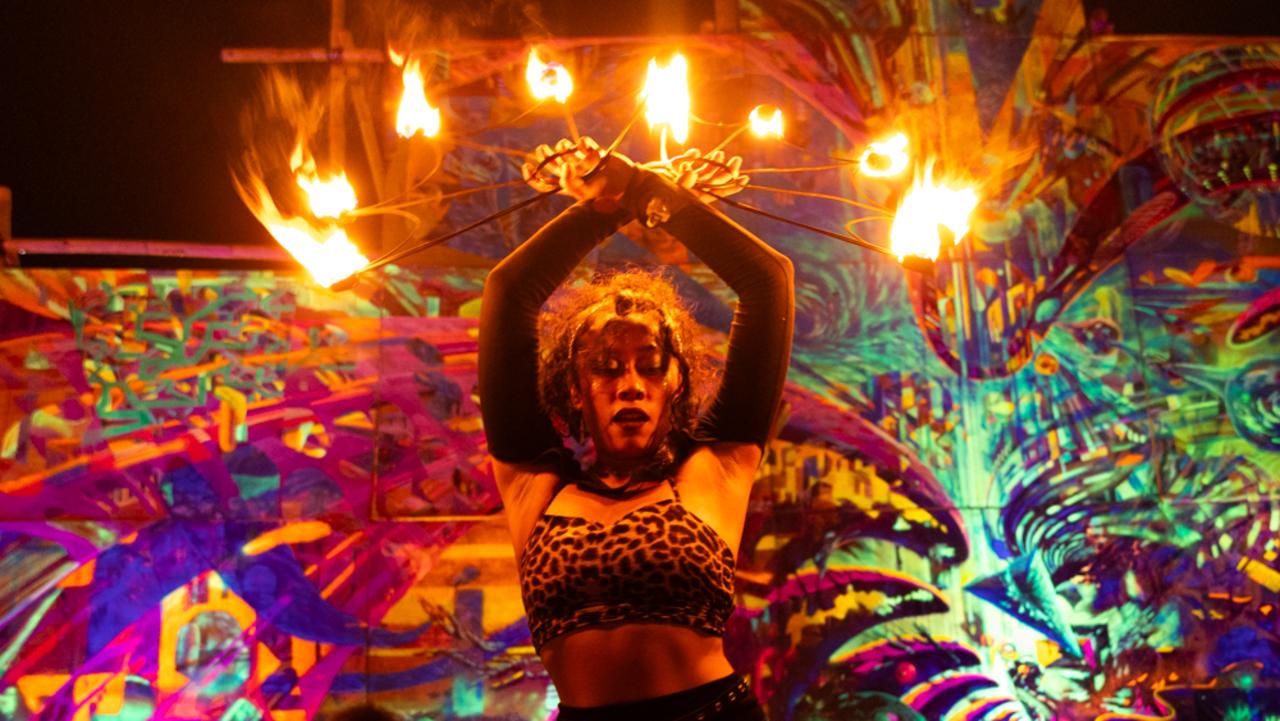 Thousands of festivalgoers travelled to Bali for the third edition of the Suara Festival. Picture: @wooozy