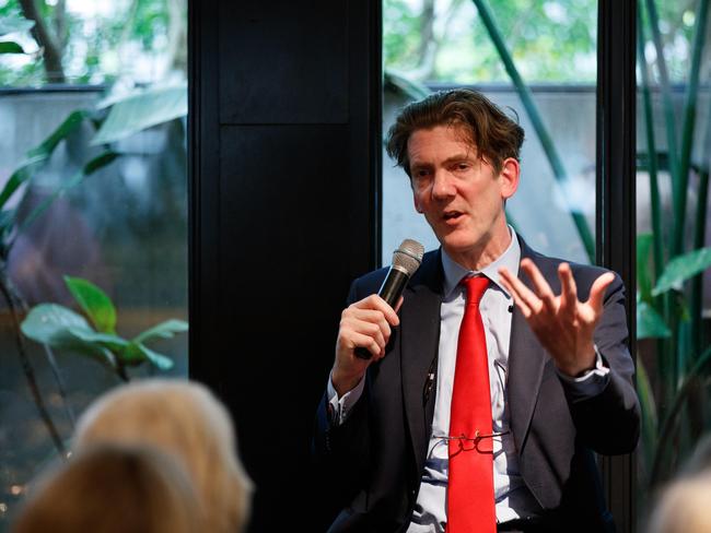 SYDNEY, AUSTRALIA - NewsWire Photos, October 08 2024. Reserve Bank of Australia deputy governor Andrew Hauser in a Q&A with Adele Ferguson at a Walkley Foundation lunch, at Nour restaurant in Surry Hills. Picture: NewsWire / Max Mason-Hubers