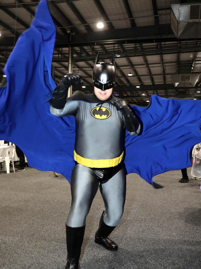 Supanova Comic Con at Adelaide Showground. Robert Dono as Batman. Picture: Dean Martin