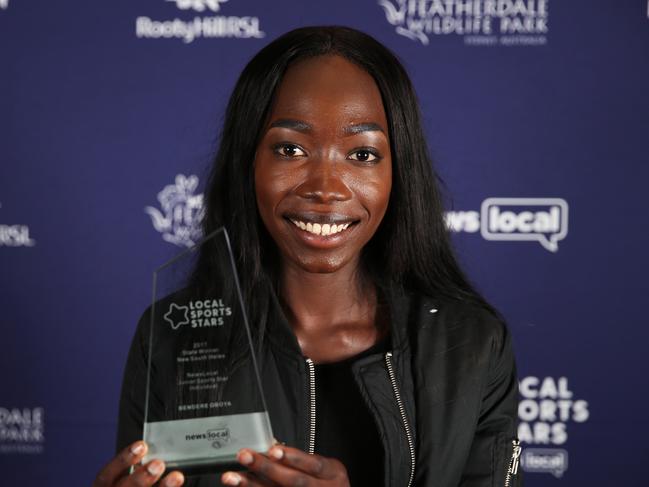 Bendere Oboya poses for a photo at the NewsLocal 2017 Local Sports Stars Awards at The Epping Club on the 2nd of November, 2017. NewsLocal Junior Sports Star Bendere Oboya. (AAP IMAGE/ Danny Aarons)