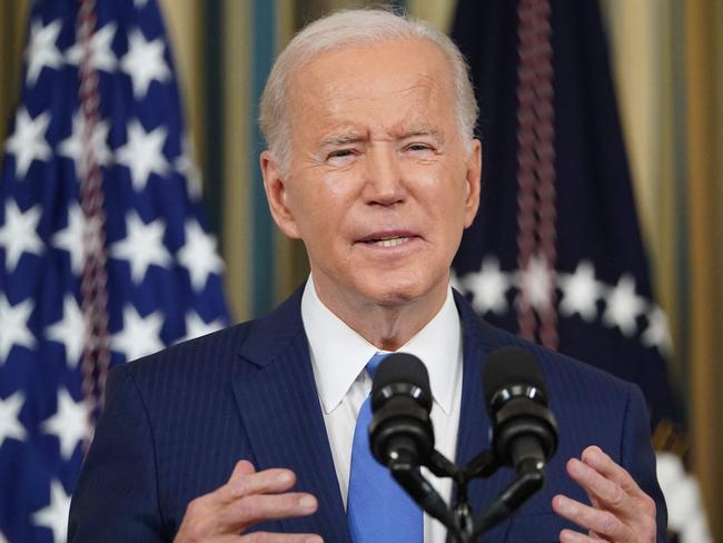 US President Joe Biden speaks during a press conference a day after the US midterm elections. Picture: AFP