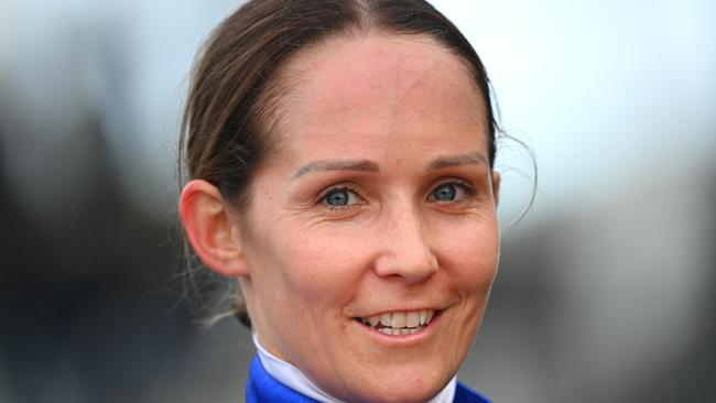 Rachel King rides Pondus for Lloyd Williams in the Cup. Picture: AAP