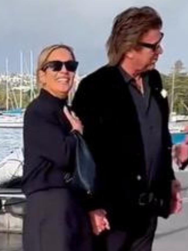 Richard Wilkins with his new girlfriend, Mia Hakswell. Photo: Weekend elegraph.