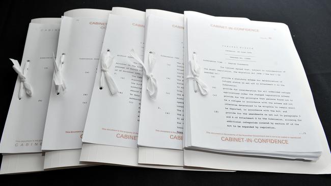 Cabinet papers from 1990-91 released by the National Archives of Australia.