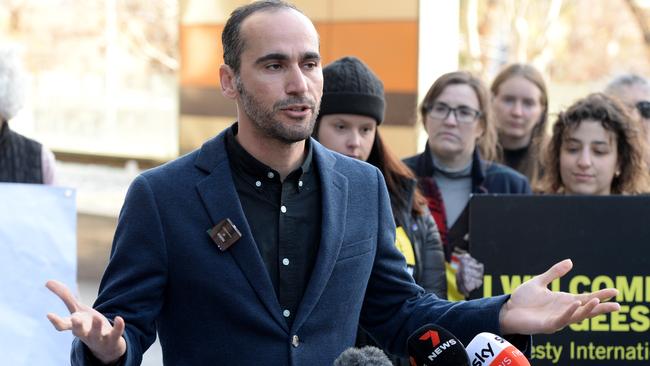 Kurdish-Iranian refugee Mostafa ‘Moz’ Azimitabar took the federal government to court. Picture: Andrew Henshaw