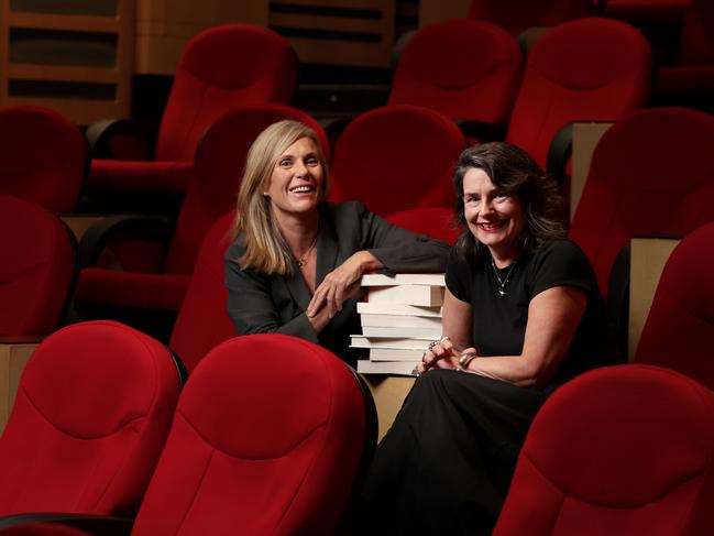 Journalist Caroline Overington and Head of Fiction Publishing, Catherine Milne ahead of announcing The Australian Fiction Prize. Picture: Jane Dempster/The Australian