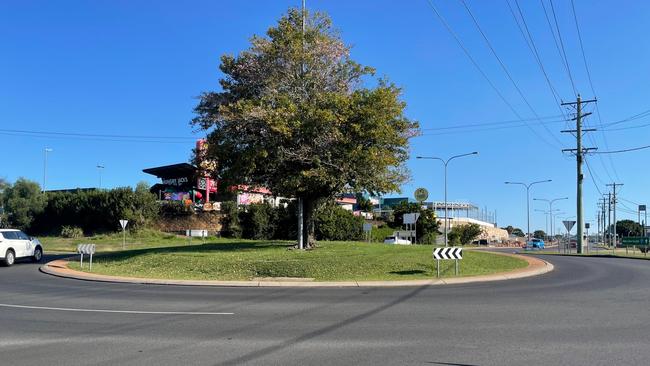 The Main St and Boat Harbour Dr roundabout is one of the busiest intersections in Hervey Bay.