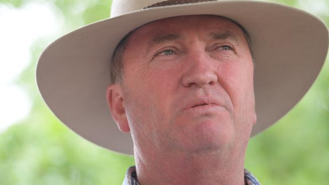 Barnaby Joyce was sent a bullet in the male during the New England by-election. Picture: AAP