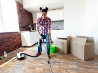 Generic stock image.  Woman using vacuum cleaner cleaning at her new home Picture: Getty Images