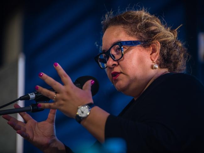 Prof Megan Davis at the Uluru Dialogue in 2017.