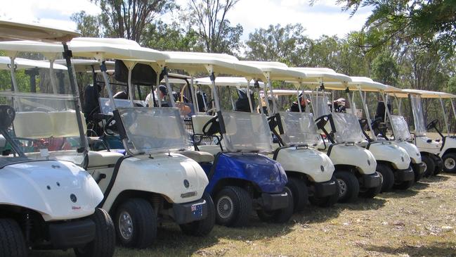 The two men had stolen the golf buggy from Hackney Rd earlier in the evening. Picture: Erica Murree