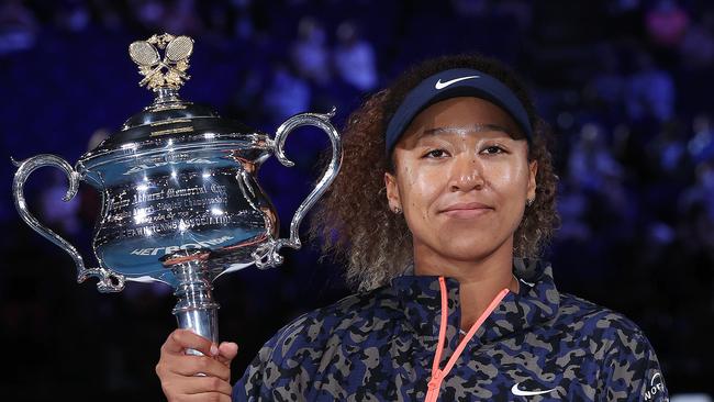 Osaka with her trophy Pic: Michael Klein